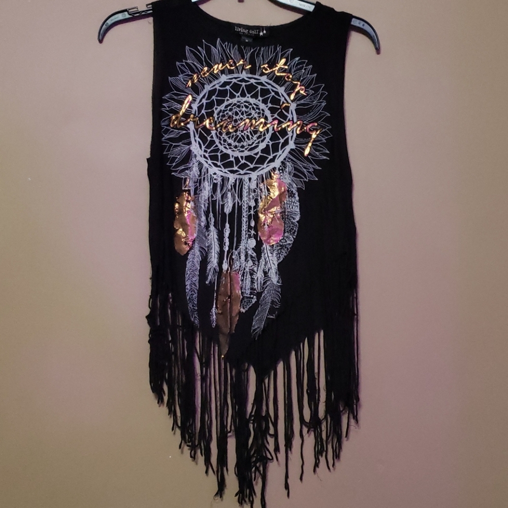 Never Stop Dreaming fringe tank